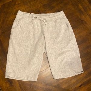 ProSpirit gray cotton drawstring burmuda shorts